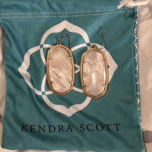 White Kendra Scott Earrings